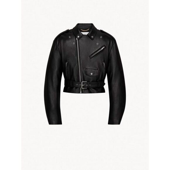 Saint Laurent Women Leather Jacket - Picture 2 of 3